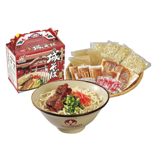 【 産地直送 3440： お届け先様が沖縄本島内向け 】 蔵　オキコ 昔ながらの城そばセット