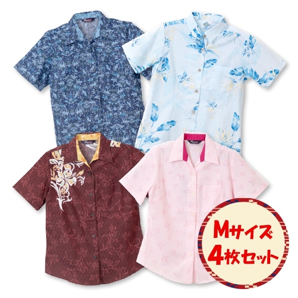 【オンライン限定】かりゆしウェア ４点セット レディース