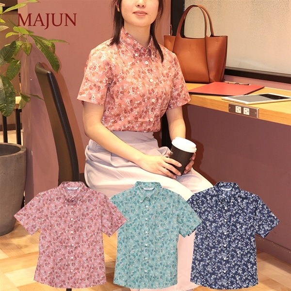 【送料無料】うりずんガーデン柄 かりゆしウェア DEL26013S    Kr23 L