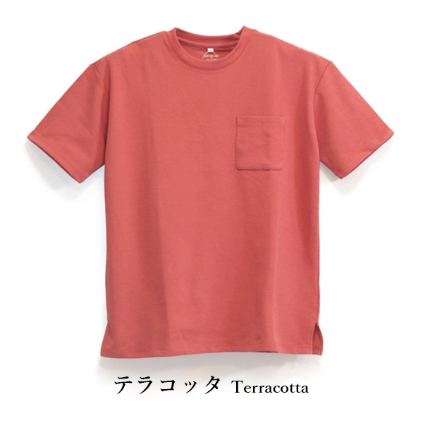 【送料無料】 コットンＵＳＡポケット付きＴシャツ 409-764