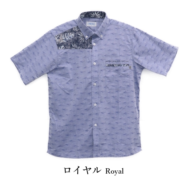 kr22 芭蕉紋様柄 柄 かりゆしウェア P-OKJ1830
