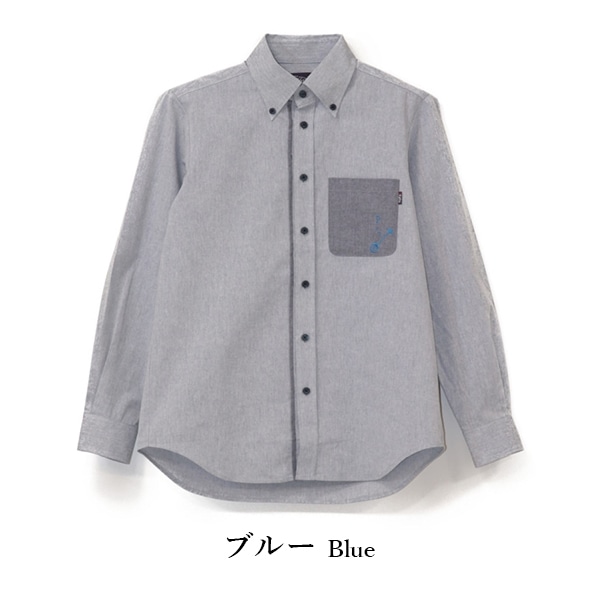 kr22 刺繍三味線 柄 かりゆしウェア　P1860-136