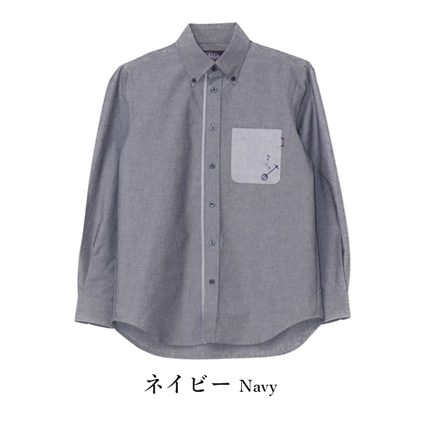 kr22 刺繍三味線 柄 かりゆしウェア　P1860-136