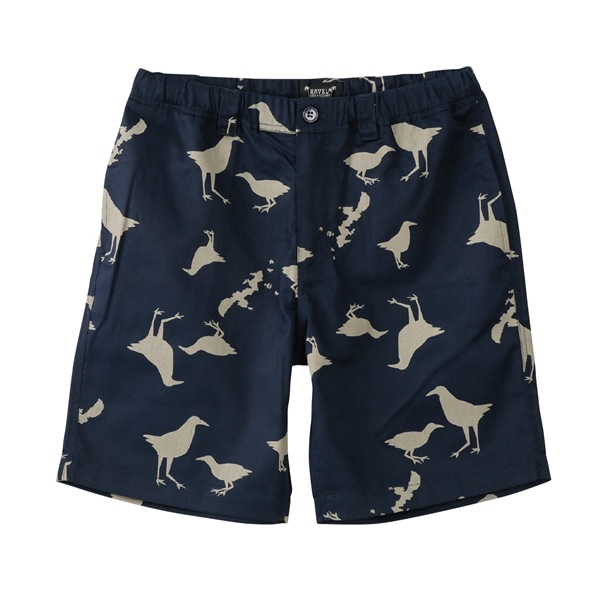 ヤンバルクイナ  柄 ショートパンツ　212504HV