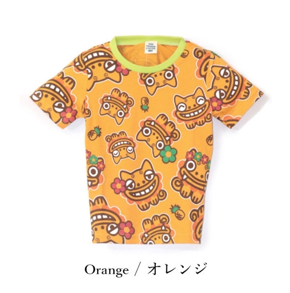 子供Tシャツ【シーサー総柄】26113209