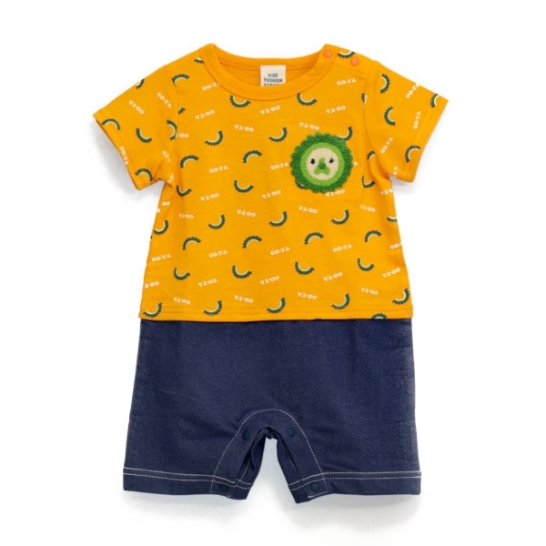 子供Tシャツ【ゴーヤー総柄カバーオール】26520106