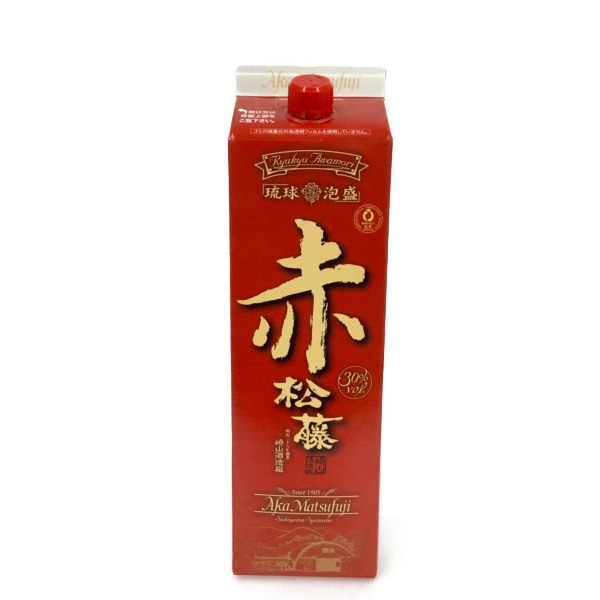 泡盛30度【崎山酒造　赤松藤紙パック　1800ml】