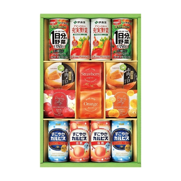 【 9045 】◇オリジナル　伊藤園・カルピスジュース＆ゼリ－ギフト　BOS-20AC