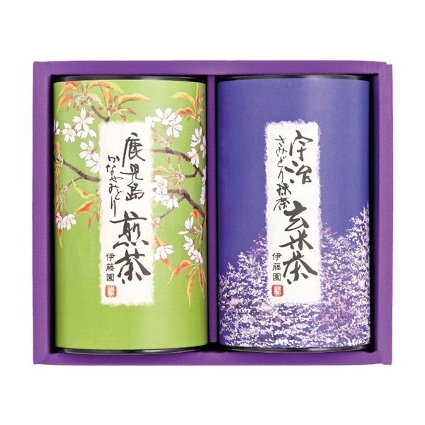 【 9077 】 ◇ 伊藤園　銘茶2缶詰め合わせセット RYN-202