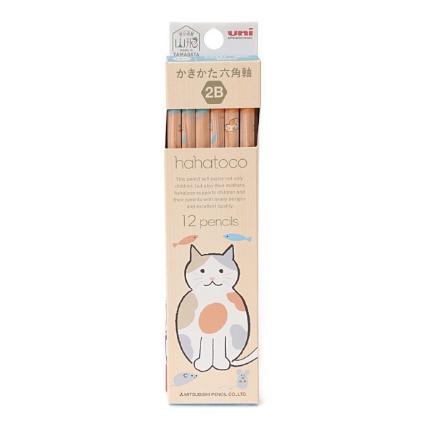 Nnハハトコかきかた鉛筆２Ｂ猫