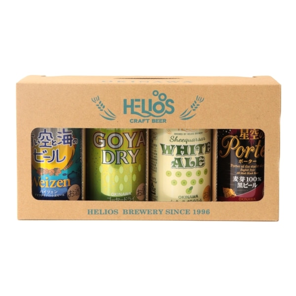 ヘリオス　　クラフトビールセット （350ｍｌ×4缶）