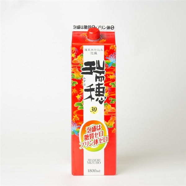 泡盛30度 1800ｍｌ 瑞穂酒造　瑞穂パック