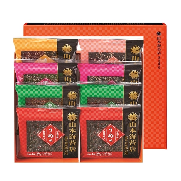 【 9020 】 ◇ 山本海苔店　具付き海苔『一藻百味』8袋箱入 Z40194