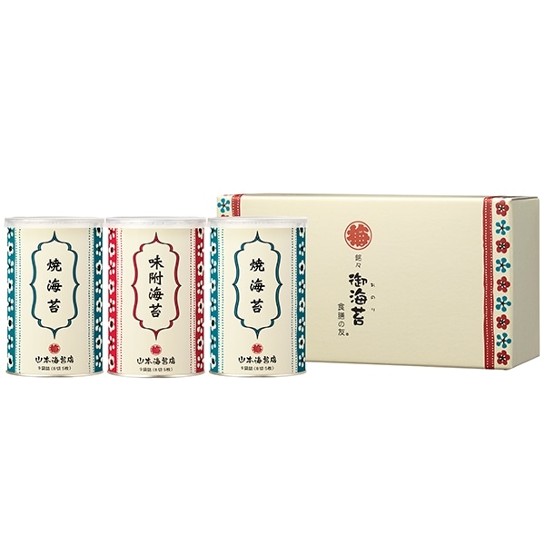 山本海苔店  銘々海苔　３缶詰合せ <ＹＰ１Ａ５Ｒ>