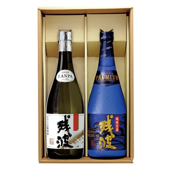 【 9214 :お届け先が沖縄県内】 ◇ 比嘉酒造　残波プレミアム＆ブラックボトルセット　720ｍｌ×2