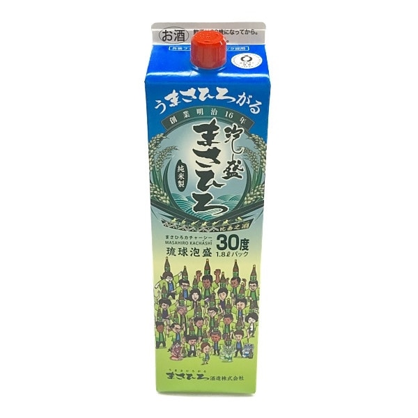 泡盛30度【まさひろ酒造　まさひろカチャーシー 1800ml　パック】