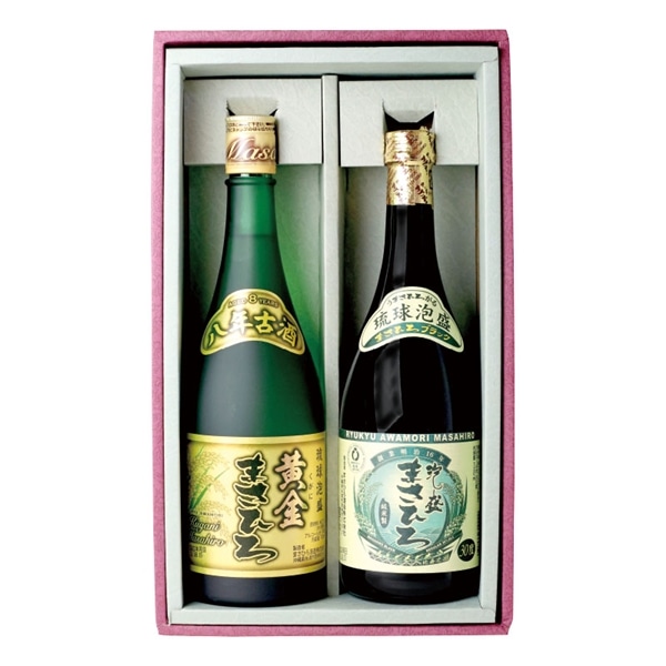 【 9217 :お届け先が沖縄県内】 ◇ まさひろ酒造　黄金まさひろ・まさひろブラックセット　720ｍｌ×2