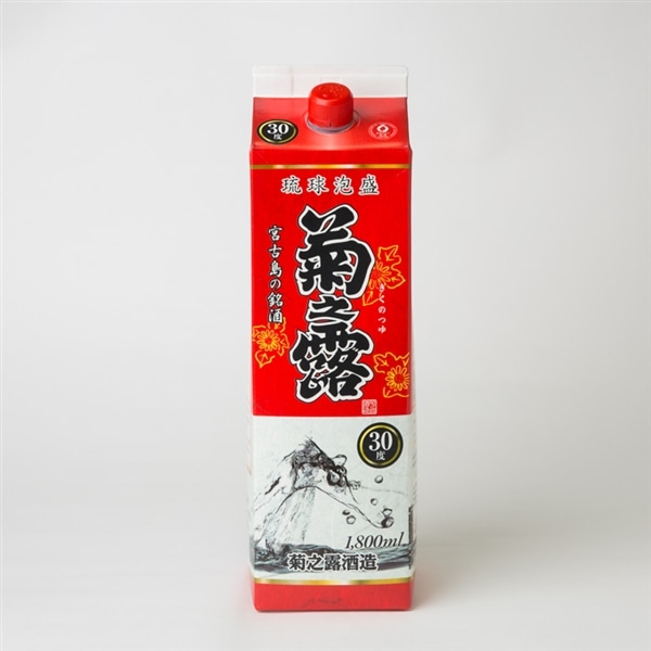 泡盛30度1800ml　菊之露酒造　菊之露紙パック