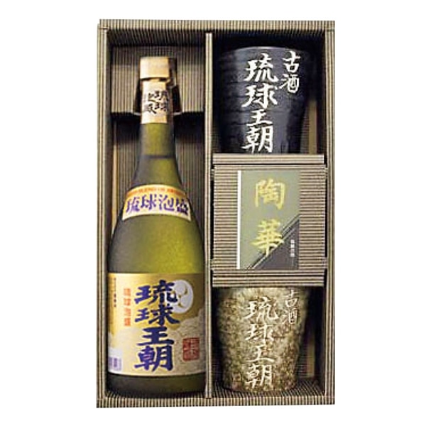 【 9215 】 ◇ 多良川酒造　琉球王朝　陶器セット　720ｍｌ　器