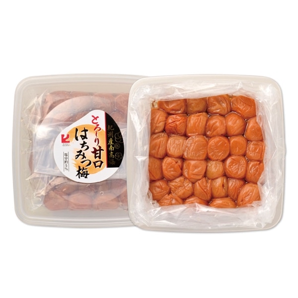 【沖縄本島内配送限定 送料無料 】【 4114 】 ◇ 紀州農園紀州南高梅　甘口はちみつ梅600ｇ