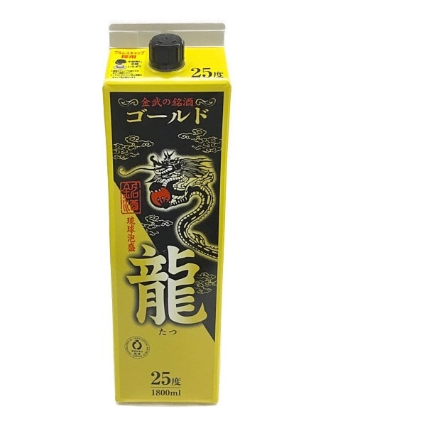 泡盛25度【金武酒造　龍ゴールド　1800ml　パック】